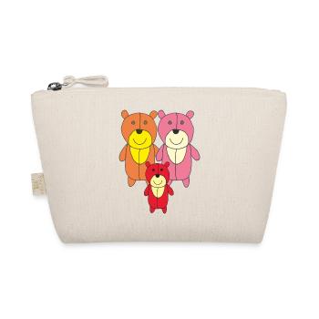 Bears Family - Organic Pouch - nature - Front