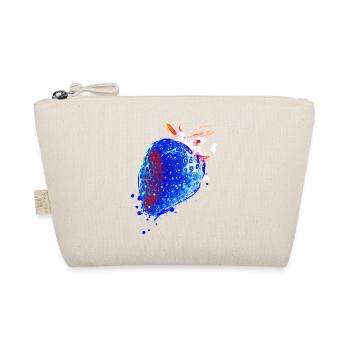 fraise, bleu, popart, œuvre d’art,fraise bleue - Trousse biologique - nature - Devant