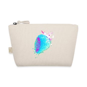 fraise, bleu, popart, œuvre d’art,fraise bleue - Trousse biologique - nature - Devant