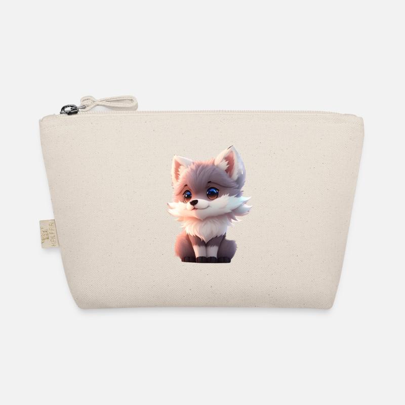 Mignon minuscule hyperréaliste anime Wolf Tee, animal de compagnie Trousse biologique