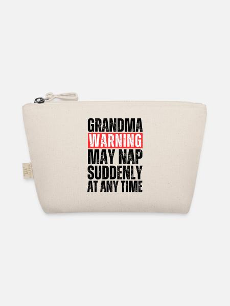 Grandma warning - Organic Pouch - nature - Front
