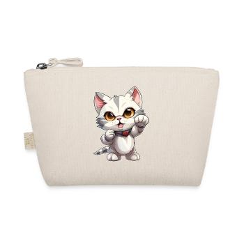 Cat Superhero Anime Supercat Cat Kitten - Organic Pouch - nature - Front