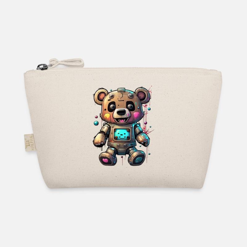 Robot Bear Organic Pouch
