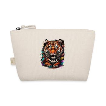 Graffiti Tiger - Bio-Täschchen - Natur - Vorne