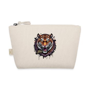 Graffiti Tiger - Bio-Täschchen - Natur - Vorne