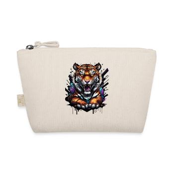 Graffiti Tiger - Bio-Täschchen - Natur - Vorne