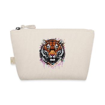 Graffiti Tiger - Bio-Täschchen - Natur - Vorne