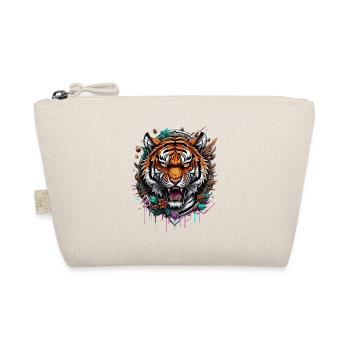 Graffiti Tiger - Bio-Täschchen - Natur - Vorne