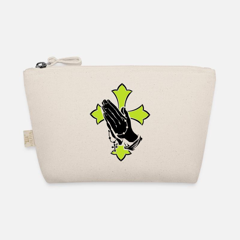 praying hands - Bio-Täschchen - Natur