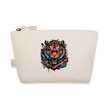 Graffiti Tiger - Bio-Täschchen - Natur - Vorne