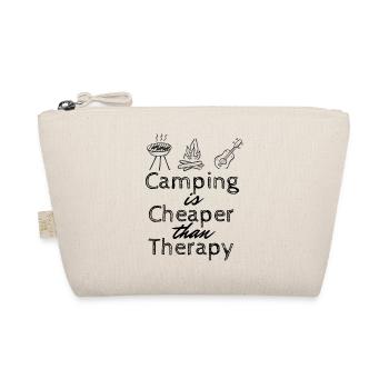 Camping is my Therapy - Organic Pouch - nature - Front