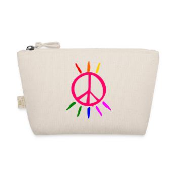 Lgbt Peacezeichen - Bio-Täschchen - Natur - Vorne