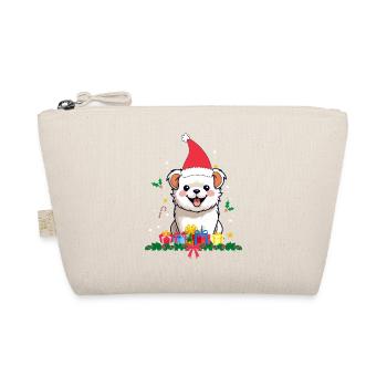 Hunde-Weihnachten - Bio-Täschchen - Natur - Vorne
