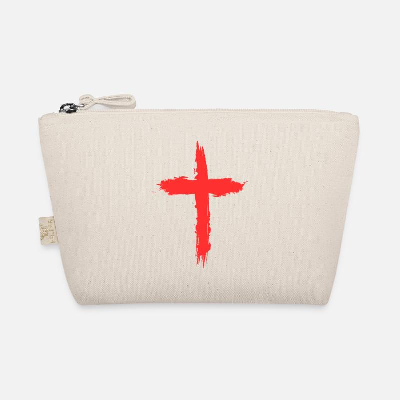 kreuz red - Bio-Täschchen - Natur