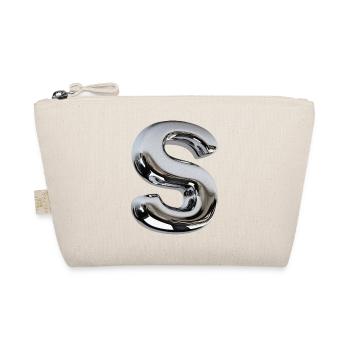Chrome Letter S - Organic Pouch - nature - Front
