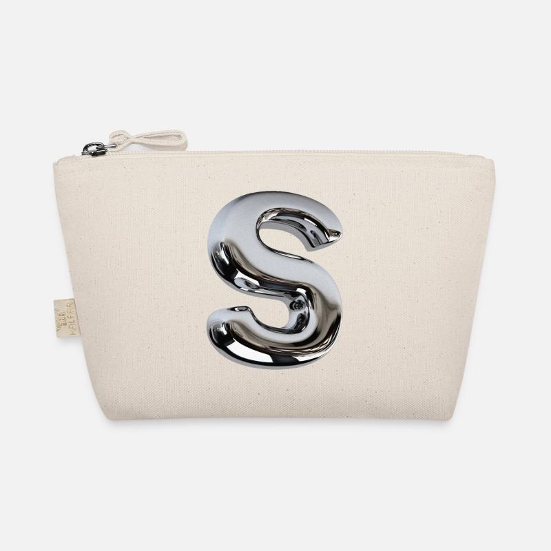 Chrome Letter S Bio-Täschchen