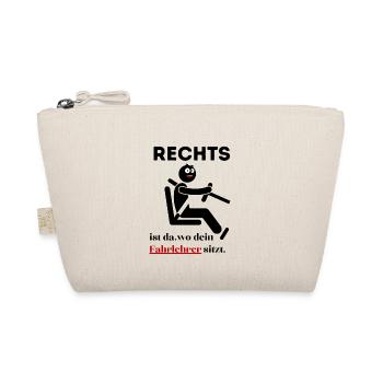 Rechts Links Schwäche Auto Fahren - Bio-Täschchen - Natur - Vorne