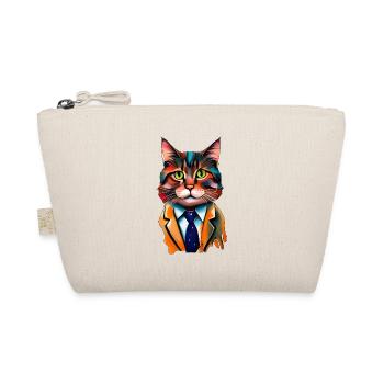 Cat Art - Organic Pouch - nature - Front
