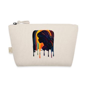 Femme vibrante dans un dégradé de peinture fluide - Trousse biologique - nature - Devant