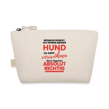 HUND verwöhnen ... Hund Hunde - Bio-Täschchen - Natur - Vorne
