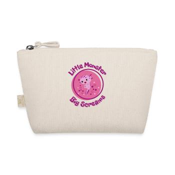 Rose Petit Monstre Gros Cris - Trousse biologique - nature - Devant