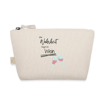 Handschrift Wein T shirt - Bio-Täschchen - Natur - Vorne
