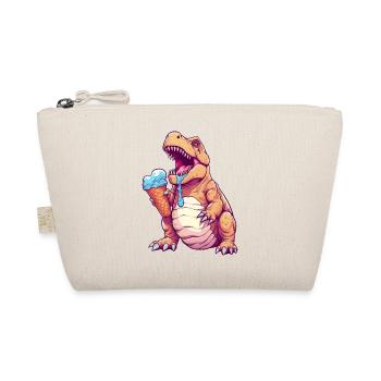 Eiscreme-Dino - Bio-Täschchen - Natur - Vorne