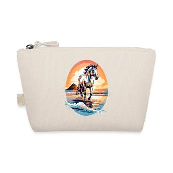 Horse on the beach - Organic Pouch - nature - Front