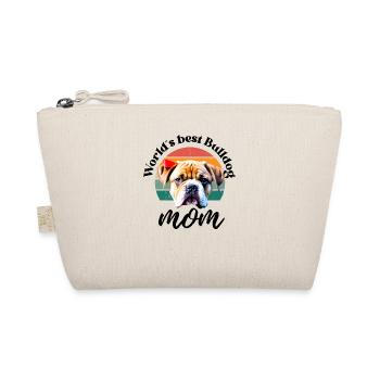 WORLD ́S BEST BULLDOG MOM Dog Bulldog - Organic Pouch - nature - Front