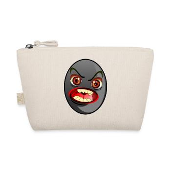 SCHWARZE OLIVE HALLOWEEN MONSTER - Bio-Täschchen - Natur - Vorne