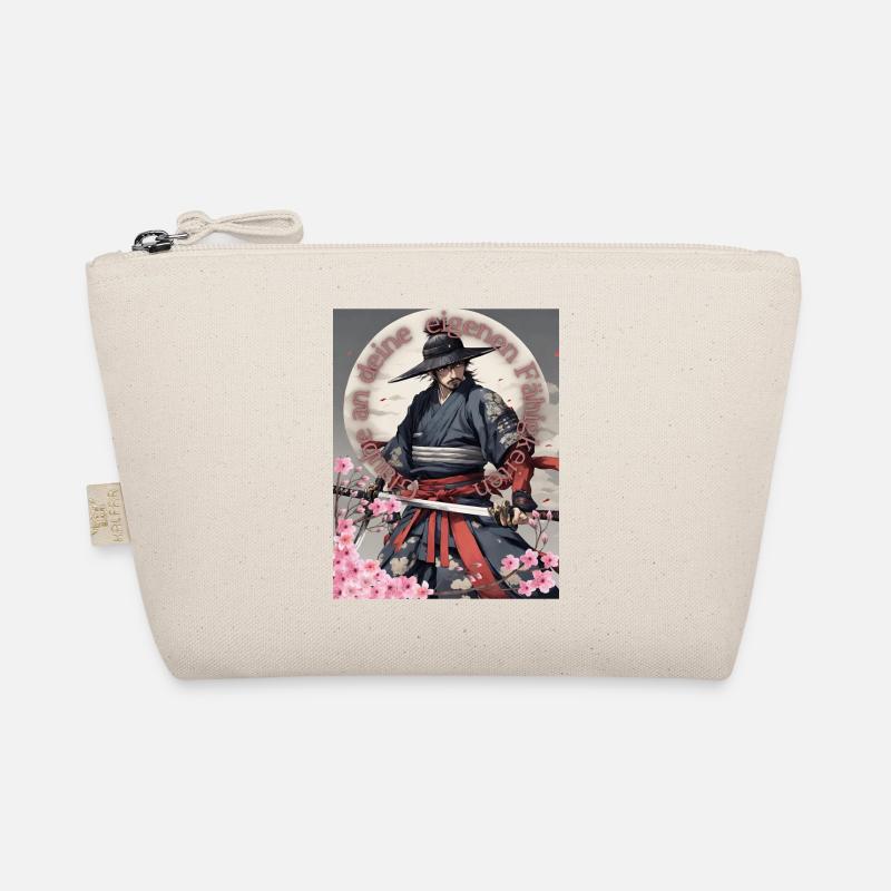 Samurai Krieger Schwertkämpfer Kirchblüten Bio-Täschchen