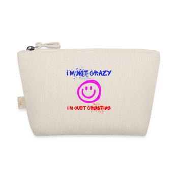 I’m not crazy – I’m just creative 😜 - Bio-Täschchen - Natur - Vorne