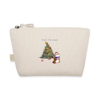 Arbre de Noël irrévérencieux avec chat Père Noël - Trousse biologique - nature - Devant