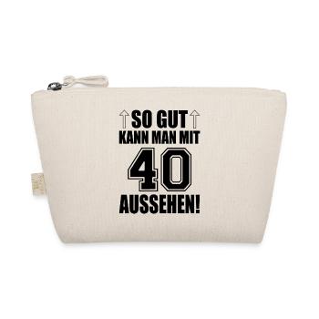 So gut kann man mit 40 aussehen - Bio-Täschchen - Natur - Vorne