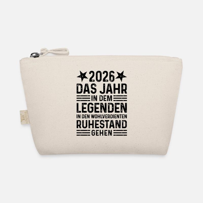 2026 Legende Ruhestand Pension Rente Geschenk - Bio-Täschchen - Natur