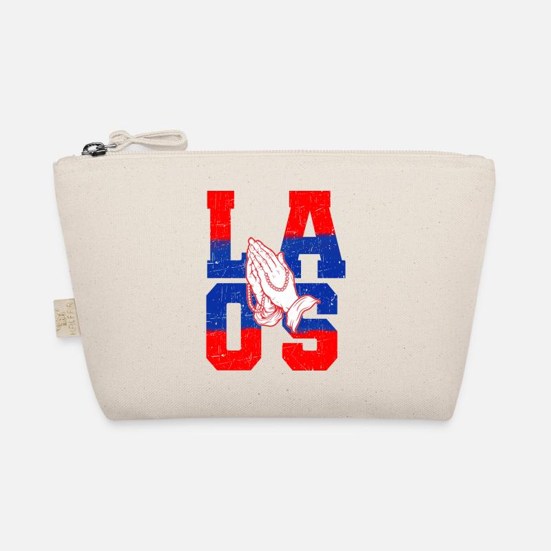 Laos Lao Laotian Flag Elephant Lao I Gift Organic Pouch