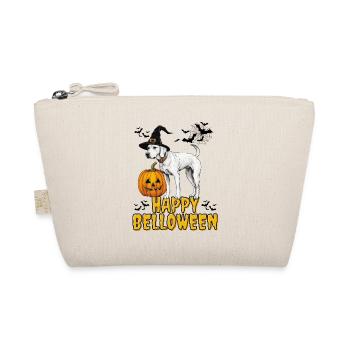 HAPPY BELLOWEEN Halloween Dog Dogs Bulldog - Organic Pouch - nature - Front