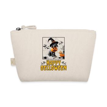 HAPPY BELLOWEEN Halloween Dog Dogs Bulldog - Organic Pouch - nature - Front