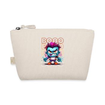 Chibi Bolt & Booo! Stitched Giant Tee! - Organic Pouch - nature - Front