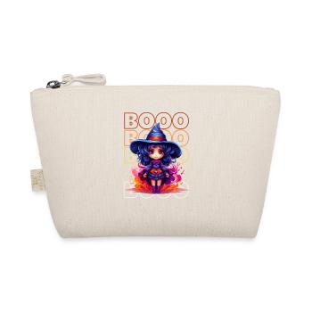 Chibi Brew & Booo! Entzückendes Hexen-T-Shirt! - Bio-Täschchen - Natur - Vorne