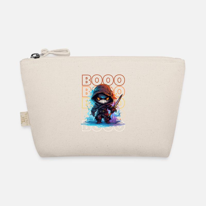 Chibi Swing & Booo! Playful Reaper Tee!" Organic Pouch