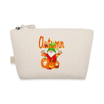 Garden magic with pumpkins in autumn - Organic Pouch - nature - Front
