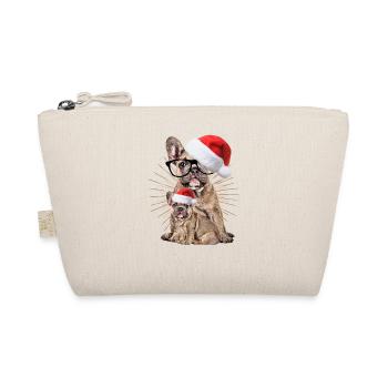 Bouledogue françaisChiens de Noël - Trousse biologique - nature - Devant