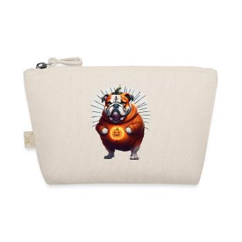 Bulldog Halloween Dog DOGS - Organic Pouch - nature - Front
