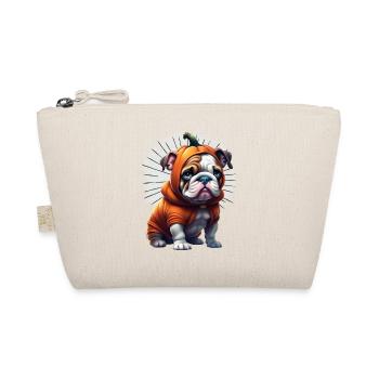 Bulldog Halloween Dog DOGS - Organic Pouch - nature - Front