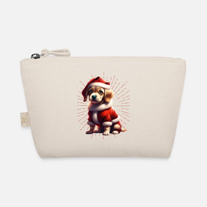 Frohe Weihnachten Hund Hunde Bio-Täschchen