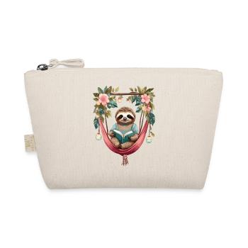 Cute sloth in hammock - Organic Pouch - nature - Front