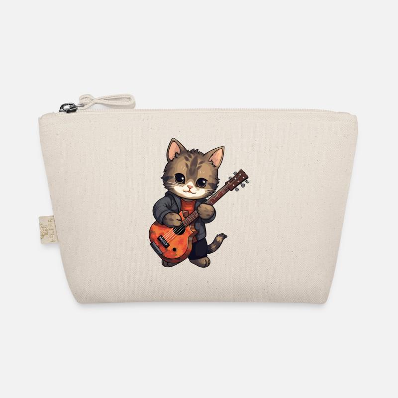 Chat avec guitare, gueule de bois, animaux de compagnie, chats Trousse biologique
