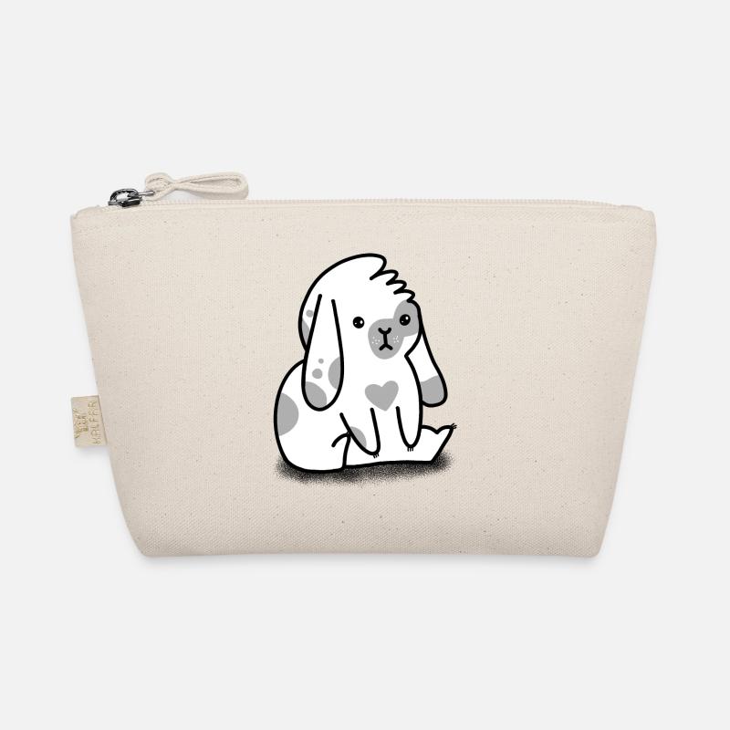 Mignon assis chignon blanc lapin Trousse biologique