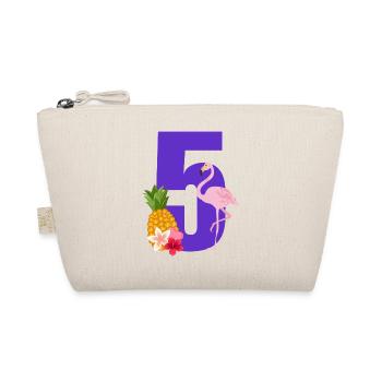 5e anniversaire flamingo - Trousse biologique - nature - Devant